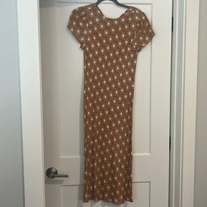 Jcrew eco cupro tshirt dress in sunburst